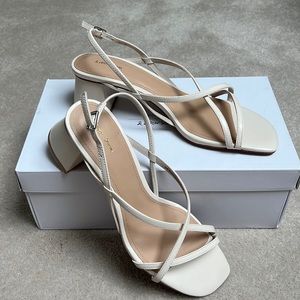 & other stories strappy block heels